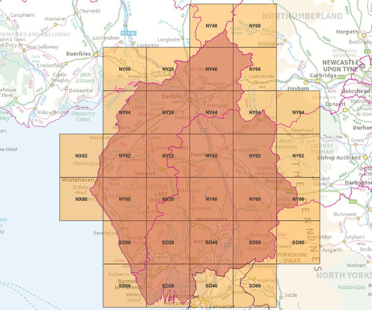 Cumbria - OS Map Tiles