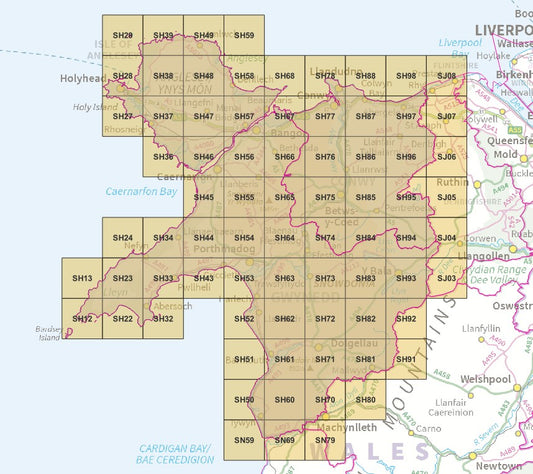 North West Wales - OS Map Tiles