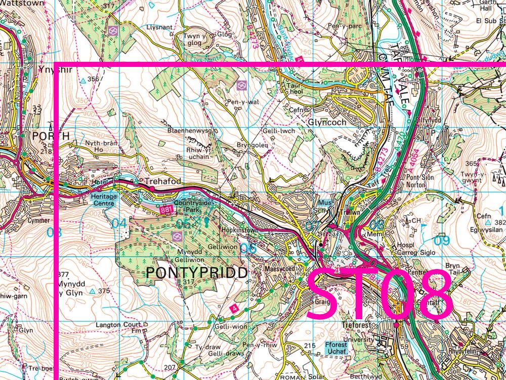 Example of 50k mapping