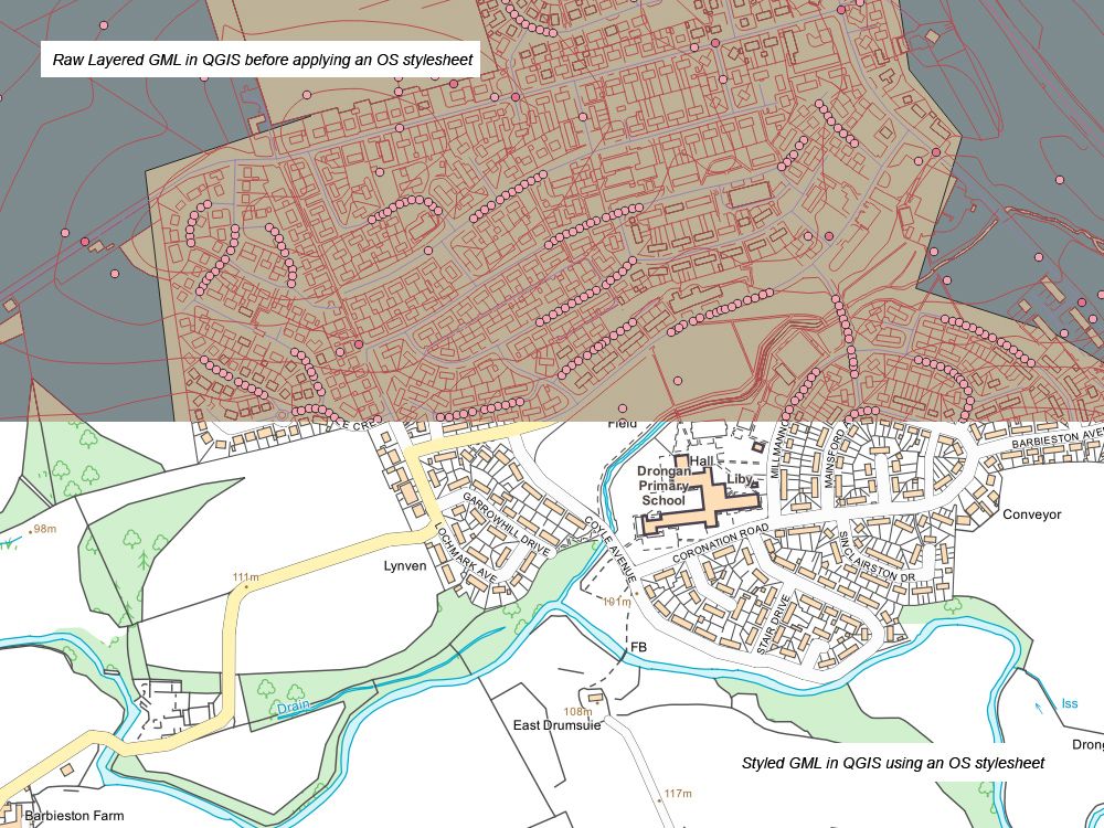 Visualisation of VML with before and after styling