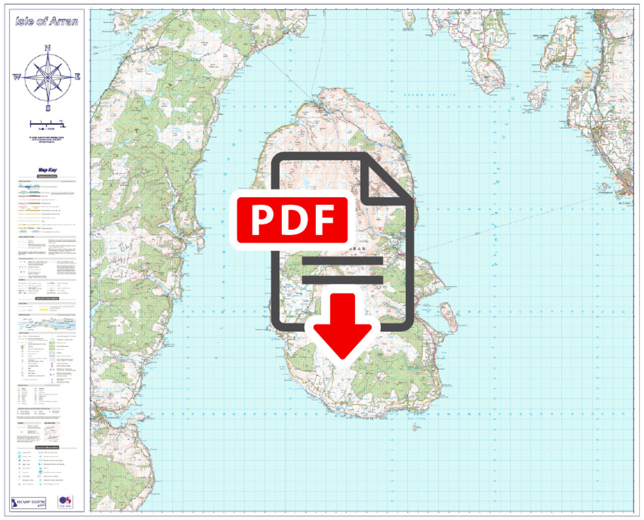 Isle of Arran Map - Digital Download