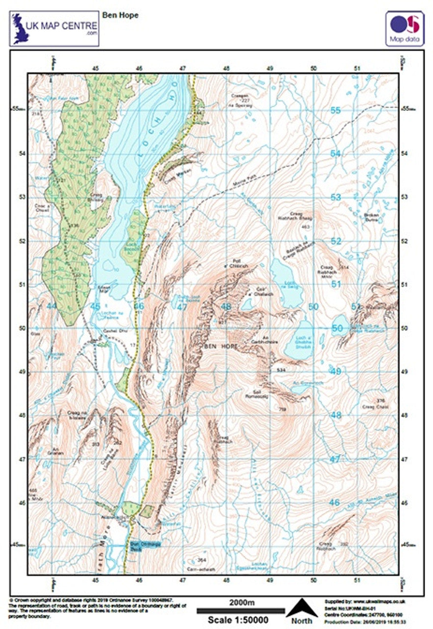 Ben Hope - OS Walking Map Download