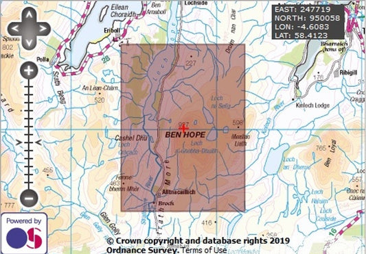 Ben Hope - OS Walking Map Download