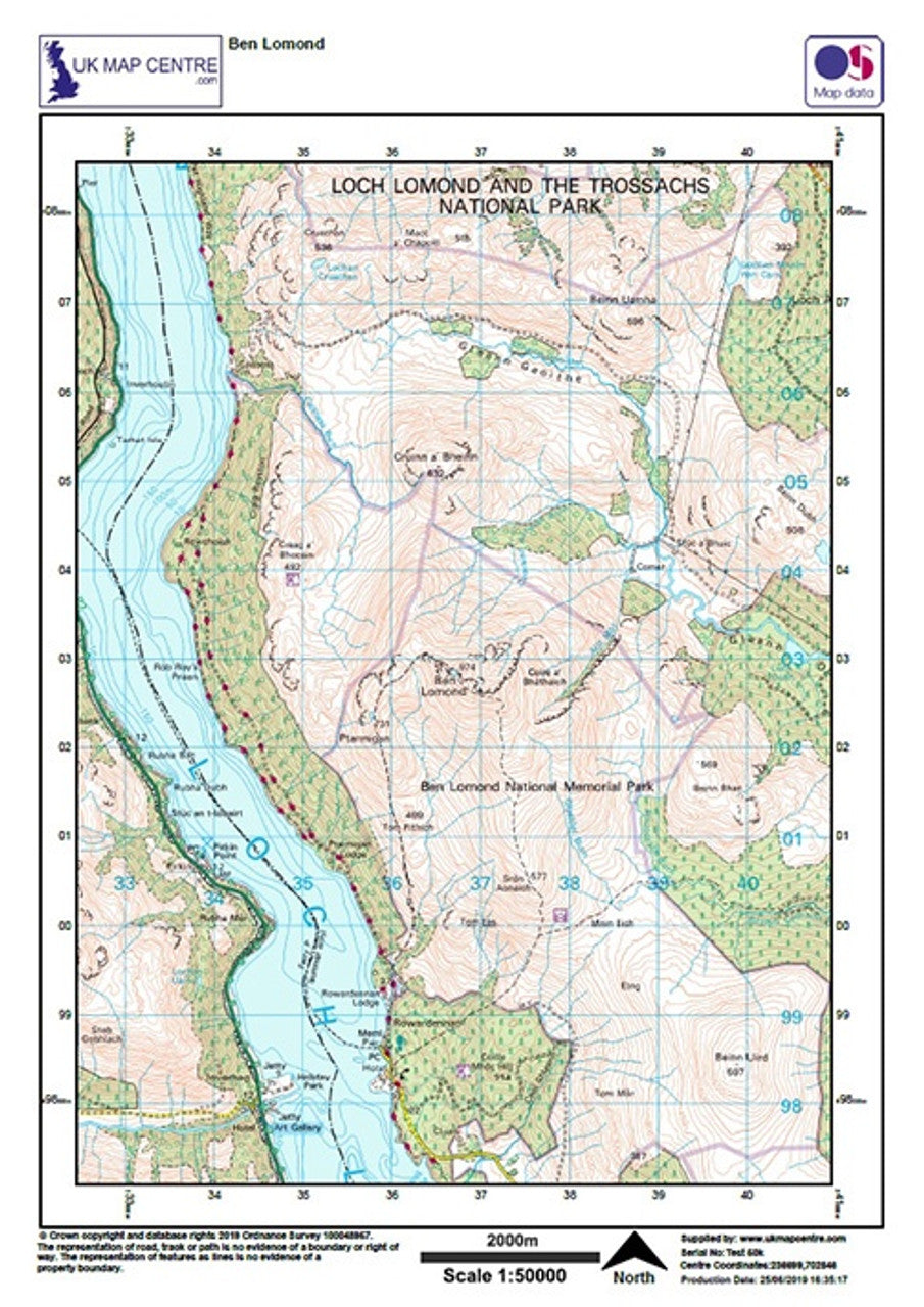 Ben Lomond - OS Walking Map Download