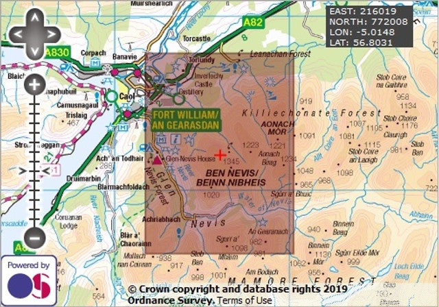 Ben Nevis- OS Walking Map Download