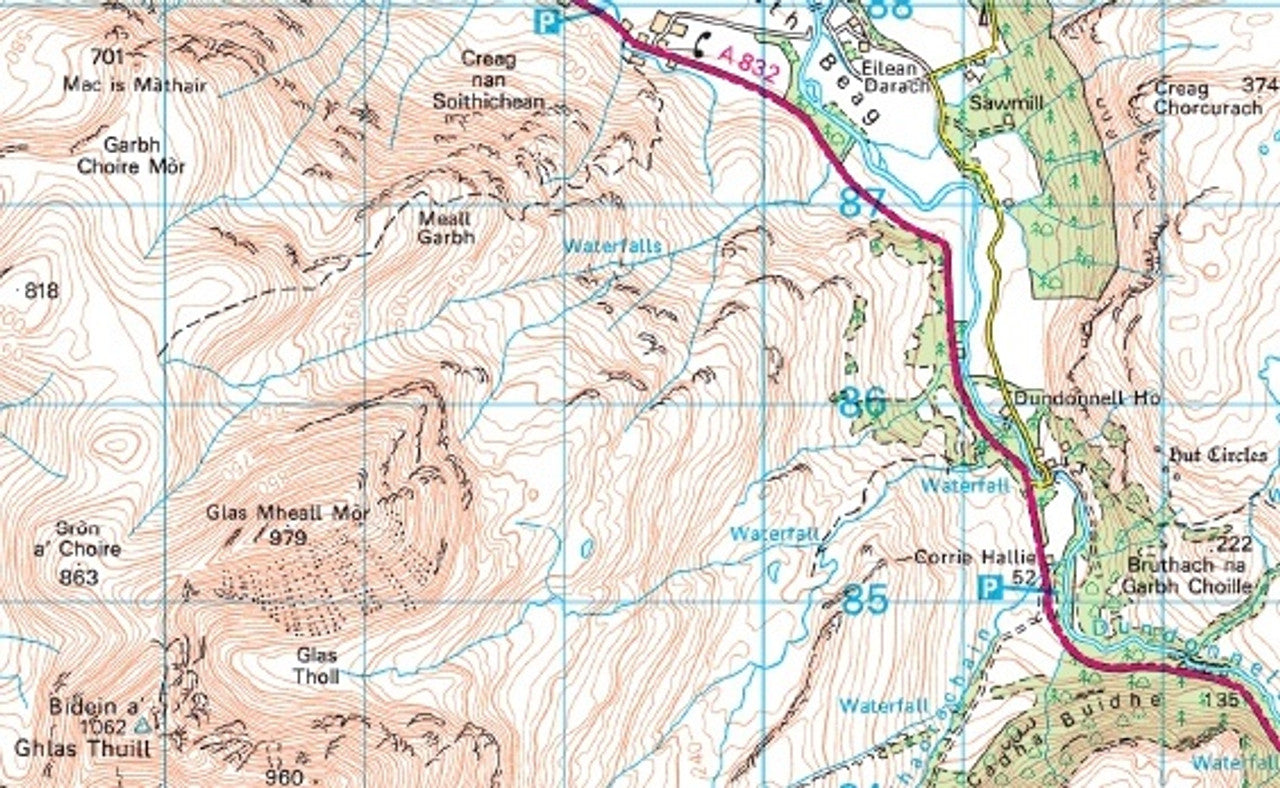 Bidein a' Ghlas Thuill - OS Walking Map Download