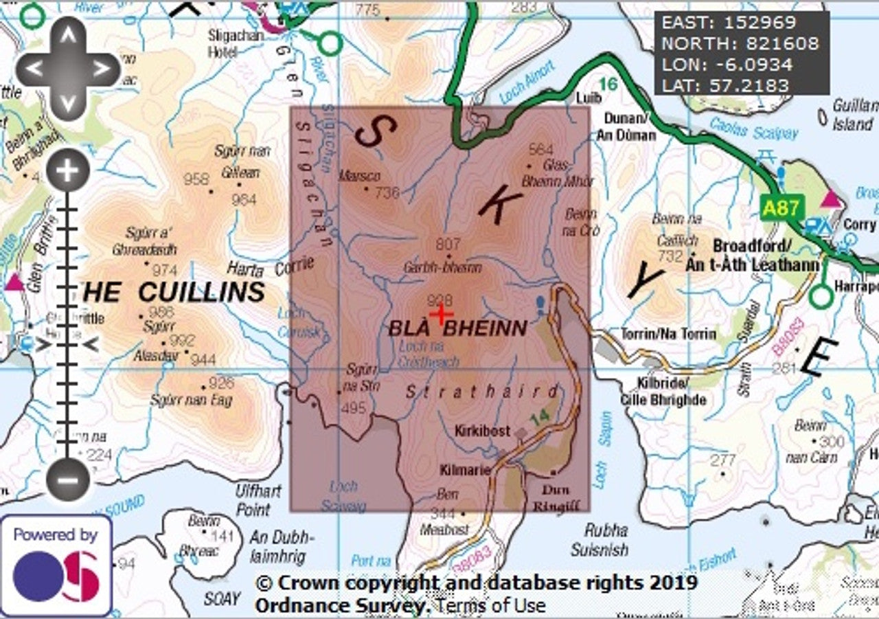Bla Bheinn - OS Walking Map Download