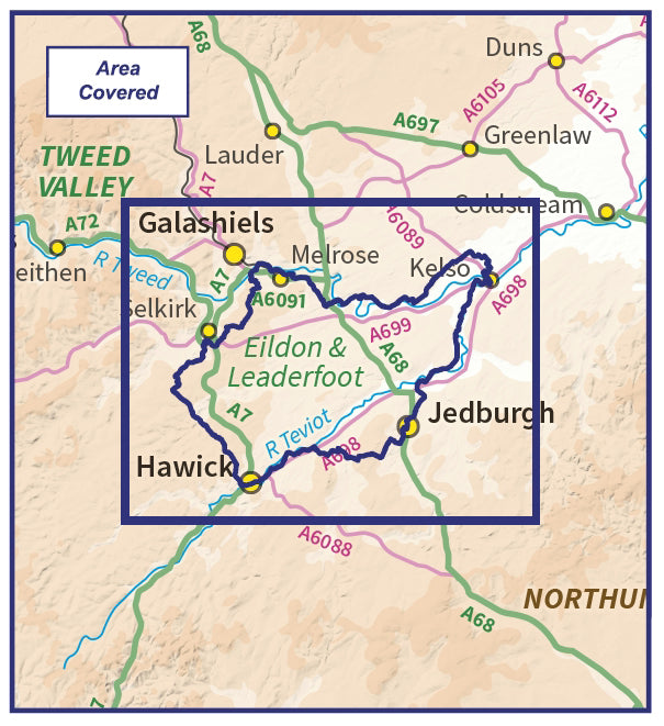 Borders Abbey Way Route Map - Digital Download