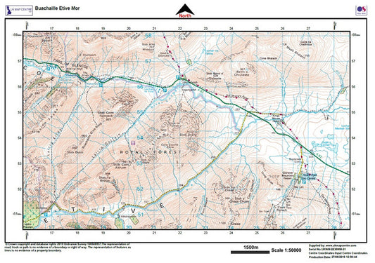 Buachaille Etive Mor - OS Walking Map Download