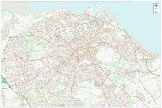 Central Edinburgh City Street Map - Digital Download