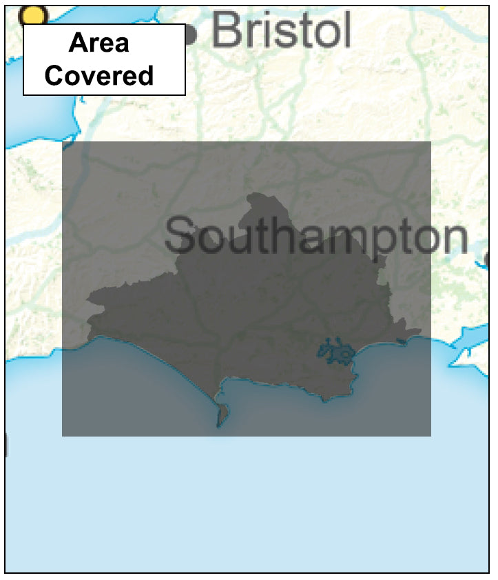 Dorset County Boundary Map - Digital Download