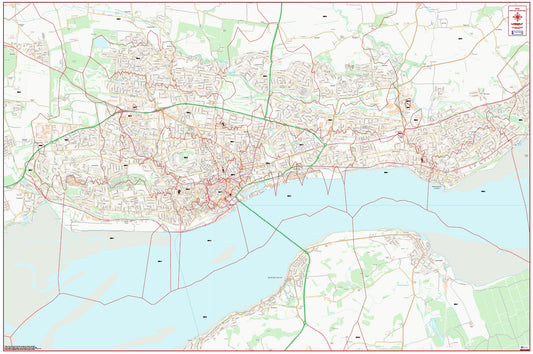 Central Dundee Postcode City Street Map - Digital Download