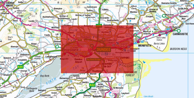 Central Dundee City Street Map - Digital Download