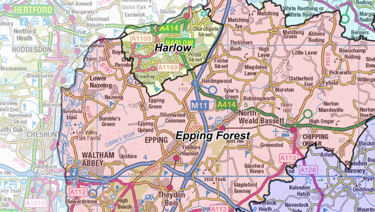 Essex County Boundary Map - Digital Download