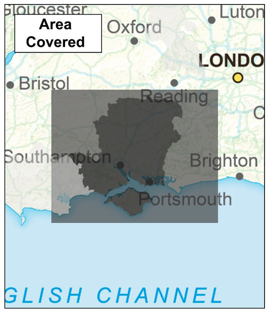 Hampshire and Isle of Wight County Map - Digital Download