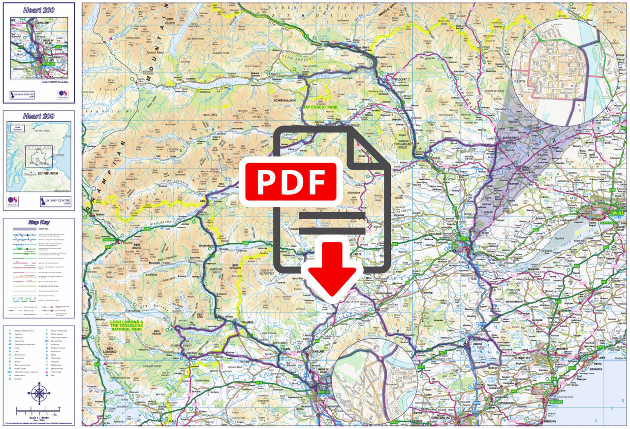 Heart 200 Route Map - Digital Download