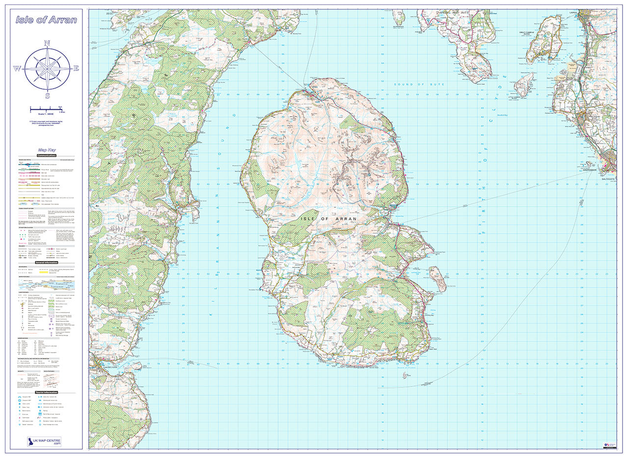 Isle of Arran Map - Digital Download