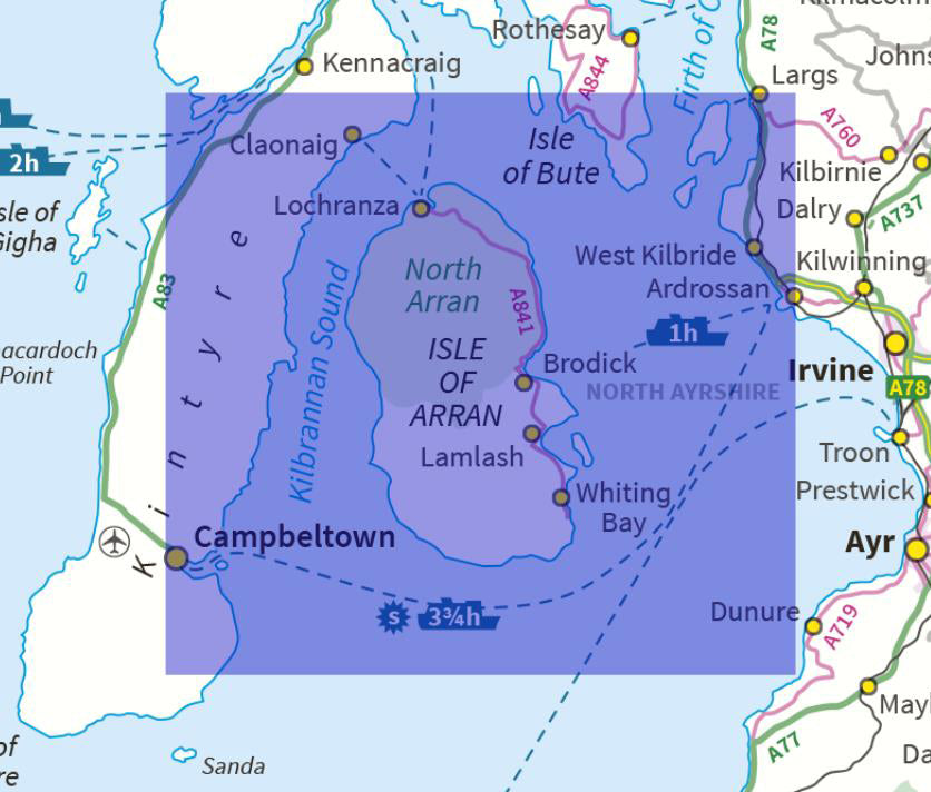 Isle of Arran Map - Digital Download