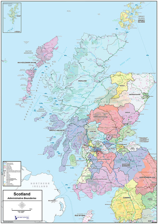 National Admin Map 2 - Scotland - Digital Download
