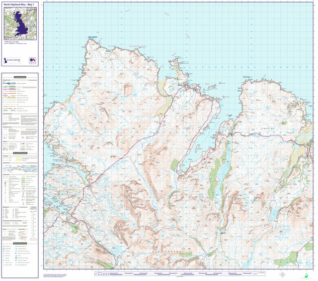 North Highland Way Route Map - 3 Map Series - Digital Download