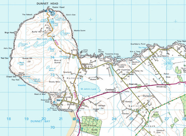 North Highland Way Route Map - 3 Map Series - Digital Download