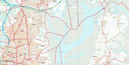 Postcode City Sector Map - Portsmouth - Digital Download