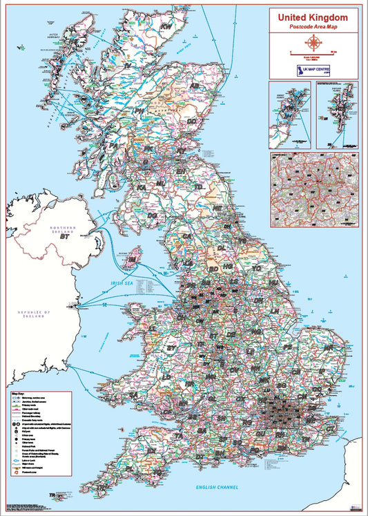 Postcode Area 1 - Full UK - Digital Download