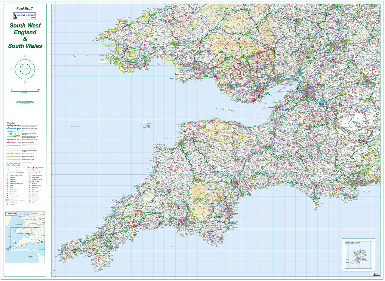 Road Map 7 - South West England and South Wales - Digital Download