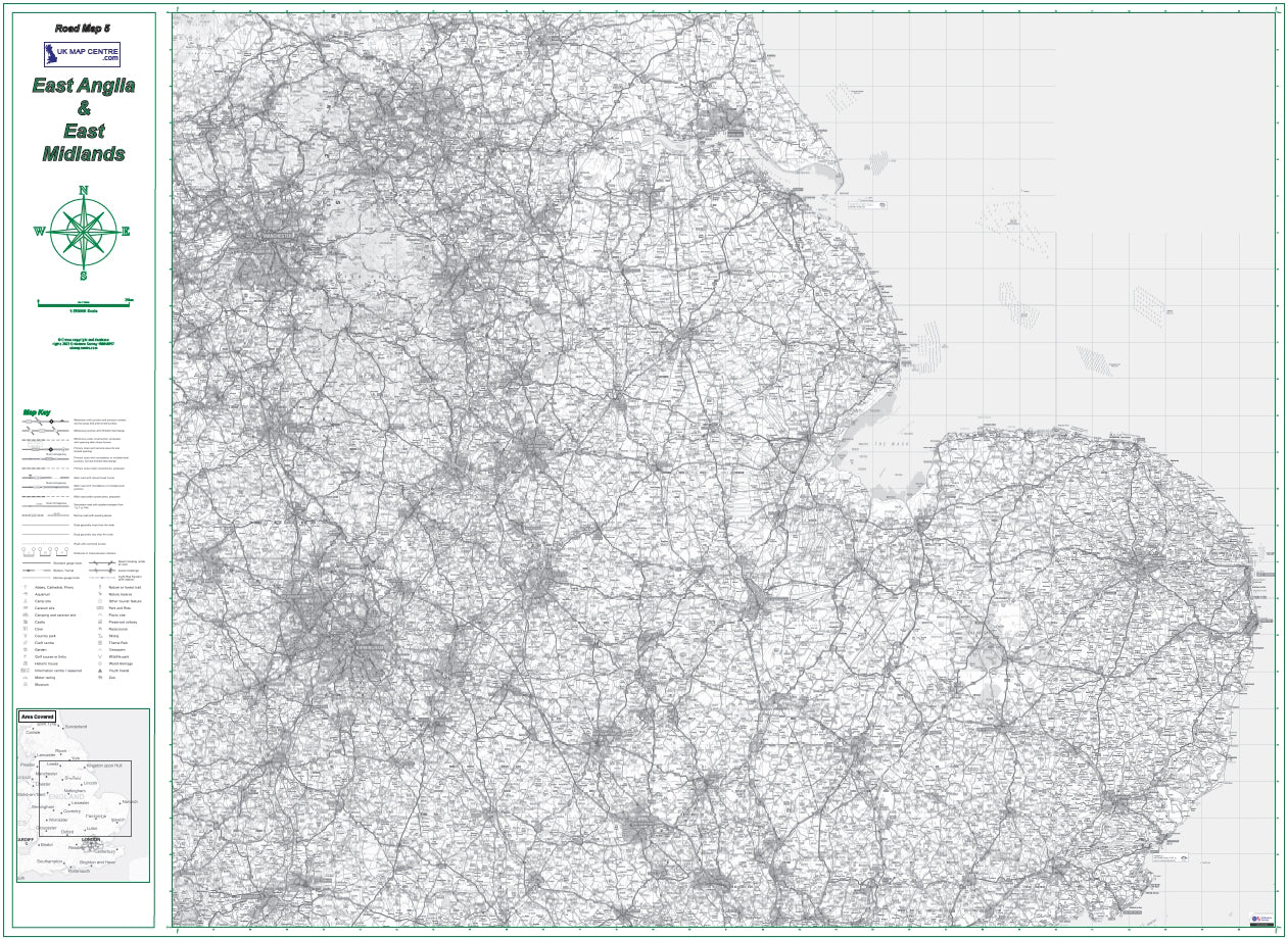 Road Map 5 - East Midlands & East Anglia - Digital Download