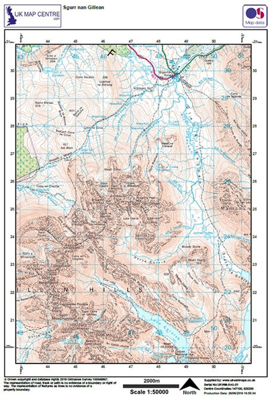 Sgurr nan Gillean - OS Walking Map Download