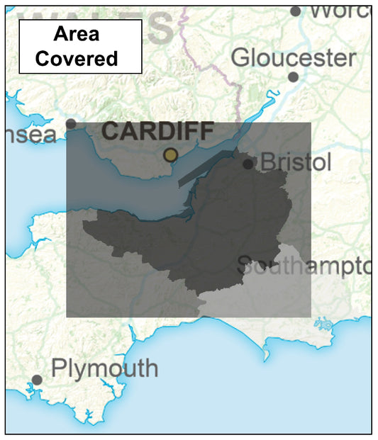 Somerset and Bristol County Boundary Map - Digital Download