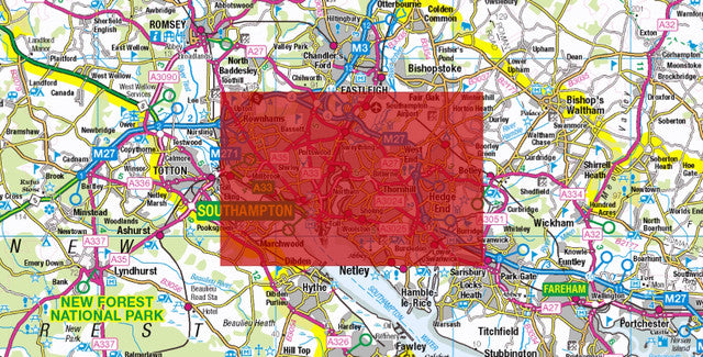 Central Southampton City Street Map - Digital Download
