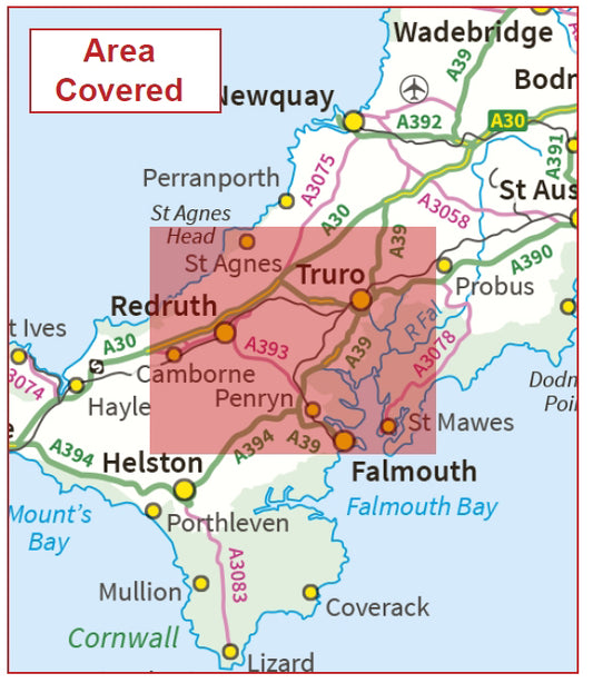 Postcode City Sector Map - Truro - Digital Download