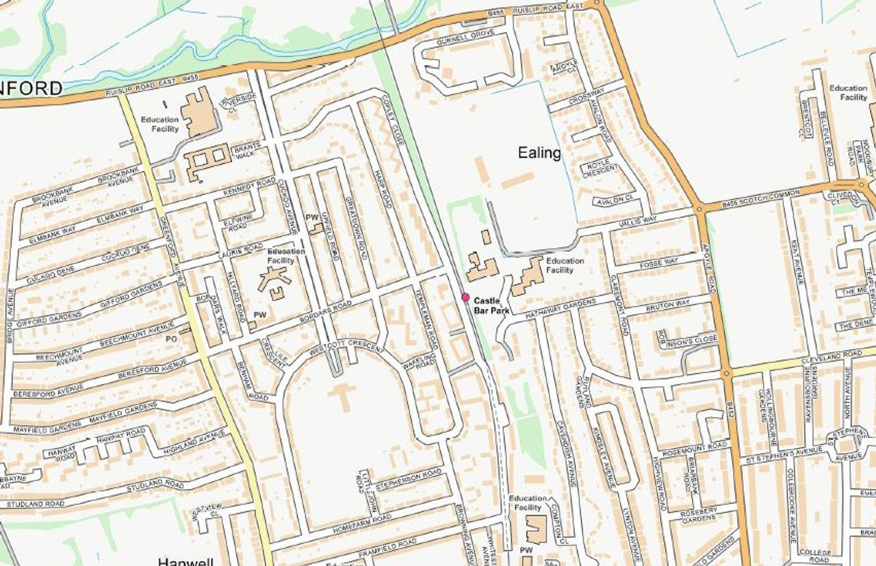 West London City Street Map - Digital Download