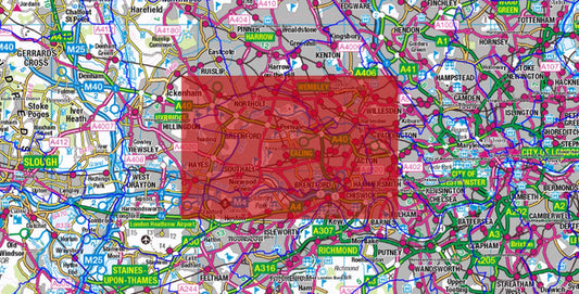 West London City Street Map - Digital Download