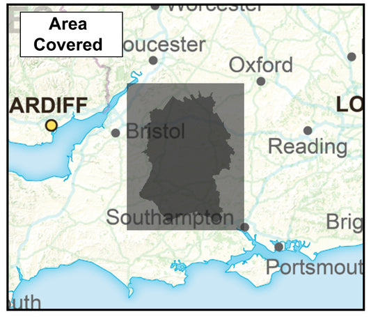 Wiltshire County Boundary Map - Digital Download