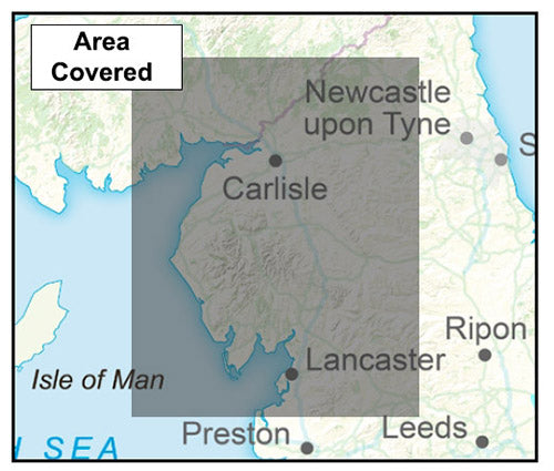 Cumbria County Boundary Map - Digital Download