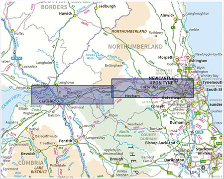 Hadrian's Wall Route Map - Digital Download