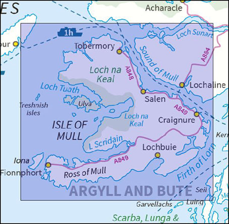 Isle of Mull Map - Digital Download