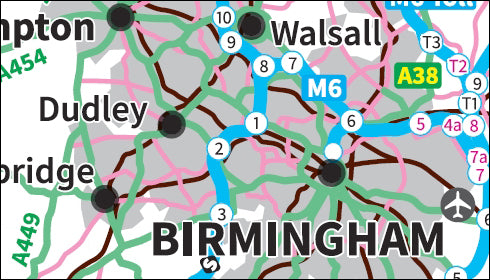 Travel Map 6 - England & Wales - Digital Download