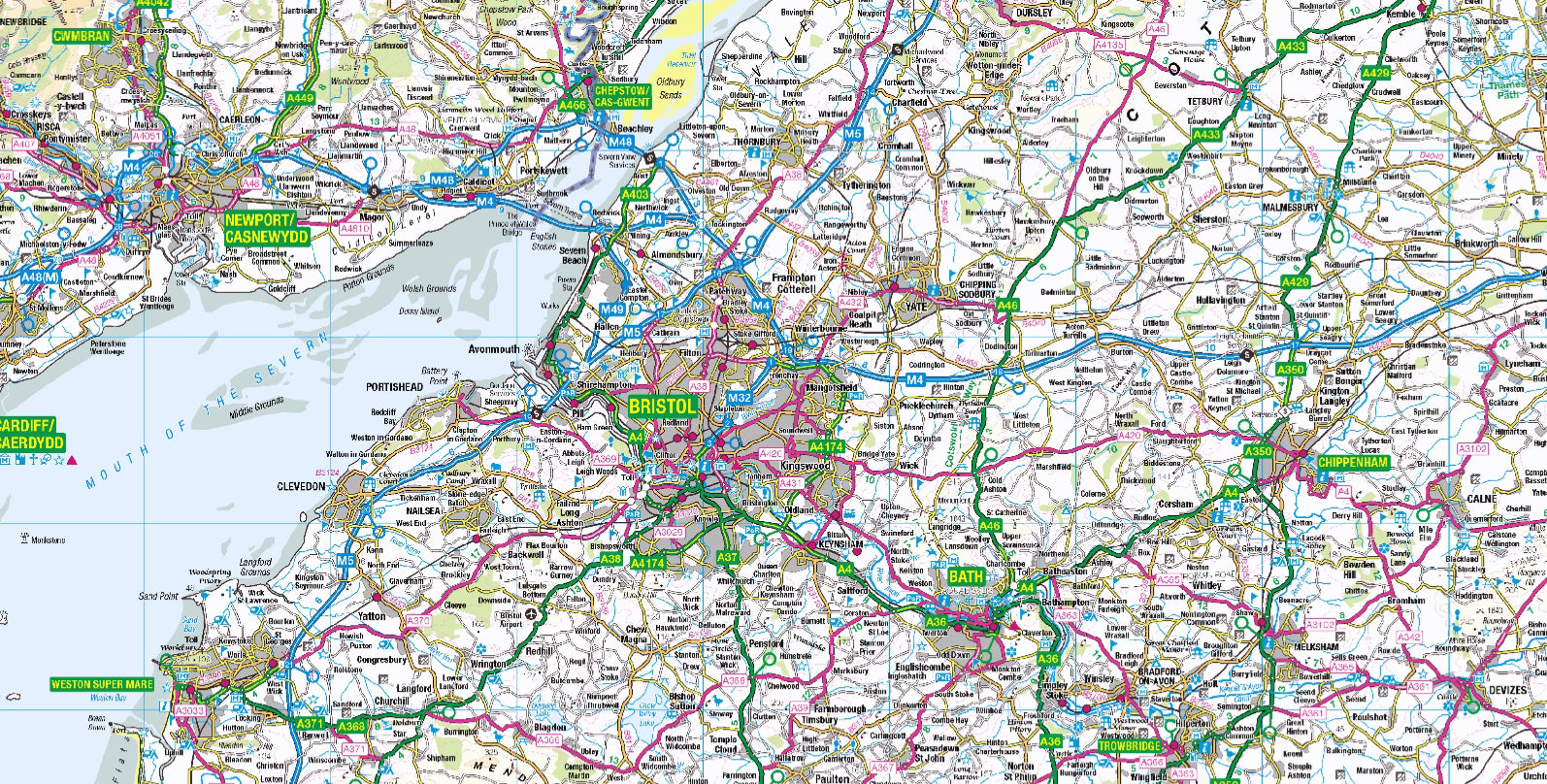 Custom OS Road Map Plots – ukmaps.co.uk