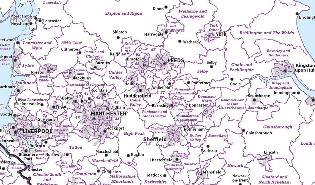 2024 UK Westminster Parliamentary Constituencies Map