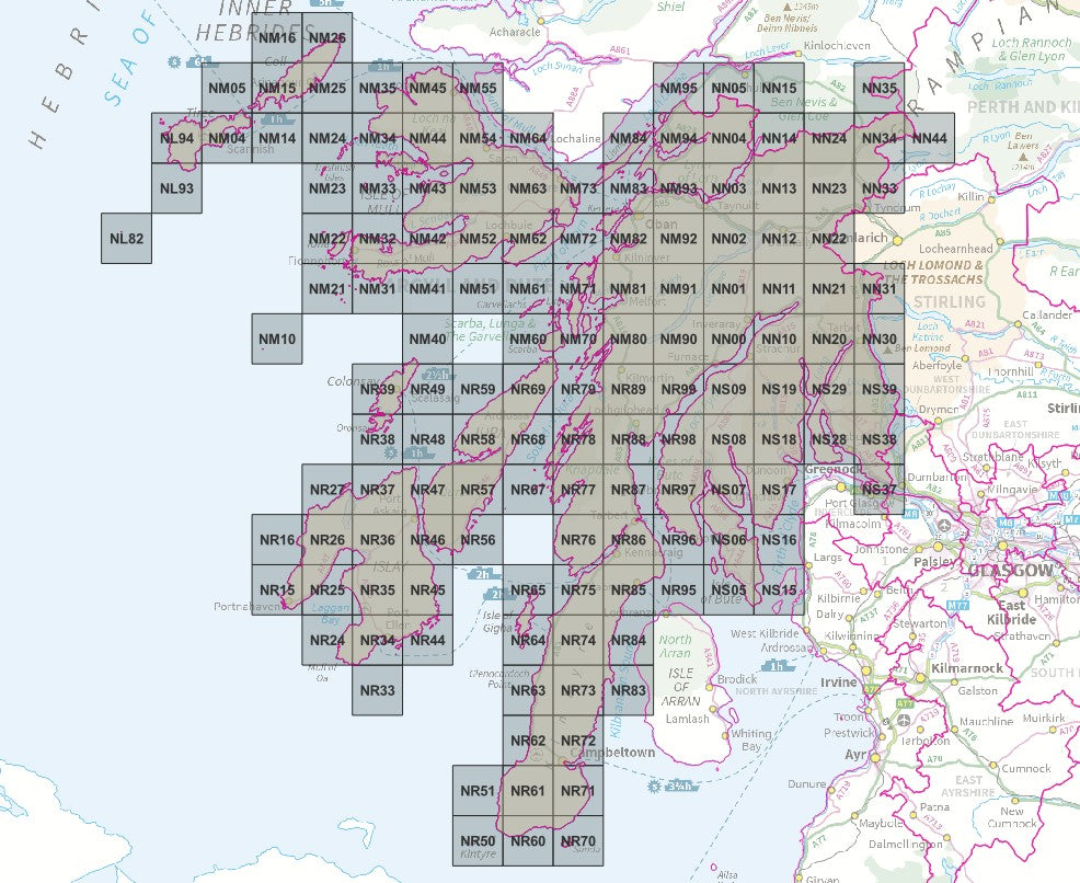 Os Tile Example OS Tiles - Counties and Districts – ukmaps.co.uk