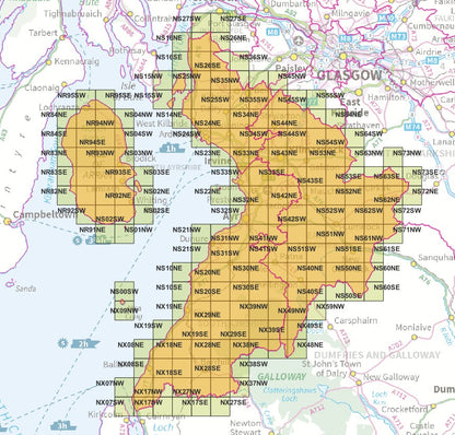 Ayrshire - OS Map Tiles