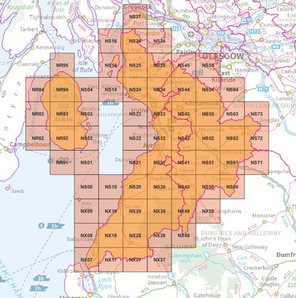 Ayrshire - OS Map Tiles