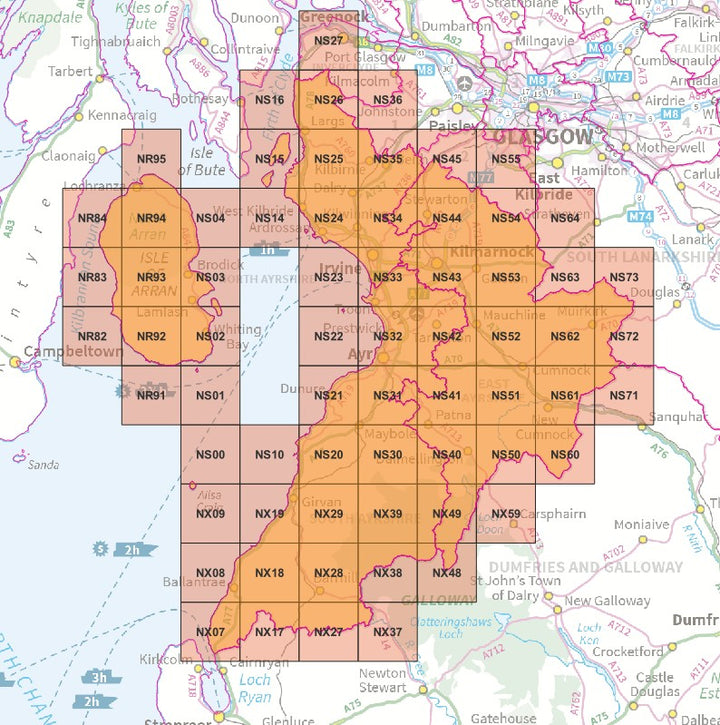 OS Tiles - Counties and Districts – ukmaps.co.uk