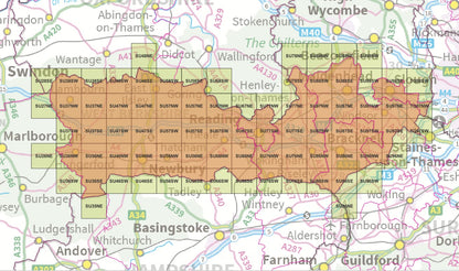 Berkshire - OS Map Tiles