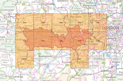 Berkshire - OS Map Tiles