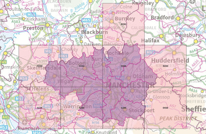 Greater Manchester - OS Map Tiles