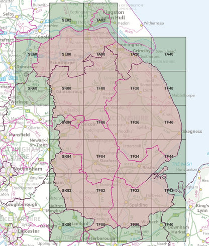 Lincolnshire - OS Map Tiles